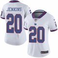 Women's Nike New York Giants #20 Janoris Jenkins Limited White Rush NFL Jersey