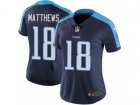 Women Nike Tennessee Titans #18 Rishard Matthews Vapor Untouchable Limited Navy Blue Alternate NFL Jersey