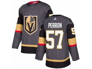 Youth Adidas Vegas Golden Knights #57 David Perron Authentic Gray Home NHL Jersey