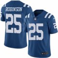 Mens Nike Indianapolis Colts #25 Patrick Robinson Limited Royal Blue Rush NFL Jersey