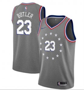76ers #23 Jimmy Butler Gray 2018-19 City Edition Nike Swingman Jersey