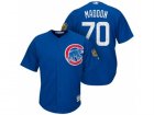 Mens Chicago Cubs #70 Joe Maddon 2017 Spring Training Cool Base Stitched MLB Jersey