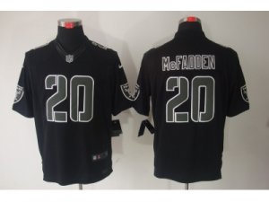 Nike NFL Oakland Raiders #20 Darren McFadden Black Jerseys(Impact Limited)