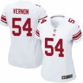 Womens Nike New York Giants #54 Olivier Vernon Limited White NFL Jersey