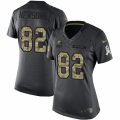 Womens Nike Cleveland Browns #82 Ozzie Newsome Limited Black 2016 Salute to Service NFL Jersey