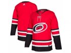 Men Adidas Carolina Hurricanes Blank Red Home Authentic Stitched Custom Jersey