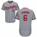 Mens Majestic Washington Nationals #6 Anthony Rendon Grey Flexbase Authentic Collection MLB Jersey