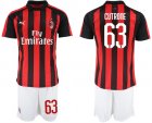 2018-19 AC Milan 63 CUTRONE Home Soccer Jersey