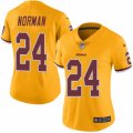 Women's Nike Washington Redskins #24 Josh Norman Limited Gold Rush NFL Jersey