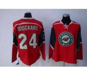 nhl minnesota wild #24 boogaard red