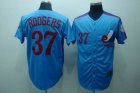 mlb montreal expos #37 rodgers m&n blue