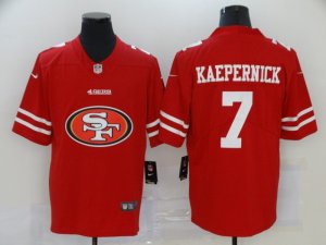 Nike 49ers #7 Colin Kaepernick Red Team Big Logo Vapor Untouchable Limited Jersey