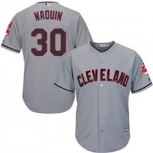 Indians #30 Tyler Naquin Gray Youth Cool Base Jersey
