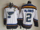 NHL St.Louis Blues #2 MacINNIS white jerseys
