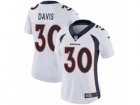 Women Nike Denver Broncos #30 Terrell Davis Vapor Untouchable Limited White NFL Jersey