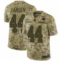 Mens Nike Carolina Panthers #44 J.J. Jansen Limited Camo 2018 Salute to Service NFL Jersey