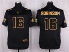 Nike Jacksonville Jaguars #16 Denard Robinson Black Pro Line Gold Collection Jersey(Elite)