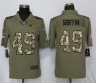 Nike Seahawks #49 Shaquill Griffin Olive Camo Salute To Service Limited Jersey