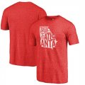 Atlanta Hawks Fanatics Branded Red True to Atlanta Hometown Collection Tri-Blend T-Shirt