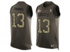 Nike Kansas City Chiefs #13 DeAnthony Thomas Limited Green Salute to Service Tank Top NFL Jersey