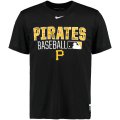 MLB Men's Pittsburgh Pirates Nike 2016 AC Legend Issu T-Shirt - Black