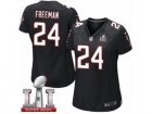 Womens Nike Atlanta Falcons #24 Devonta Freeman Limited Black Alternate Super Bowl LI 51 NFL Jersey