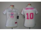 Nike Women Washington Redskins #10 Robert Griffin III white[breast cancer awareness fashion]