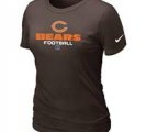 Women Chicago Bears Brown T-Shirt