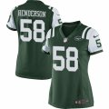 Women's Nike New York Jets #58 Erin Henderson Limited Green Team Color NFL Jersey