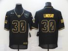 Nike Broncos #30 Phillip Lindsay Black Gold 2020 Salute To Service Limited Jersey