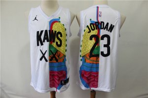 KAWS X Jordan #23 Michael Jordan White NBA Jersey