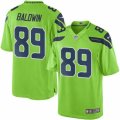 Youth Seattle Seahawks #89 Doug Baldwin Green Color Rush Limited Jersey