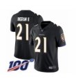 Men's Baltimore Ravens #21 Mark Ingram II Black Alternate Vapor Untouchable Limited Player 100th Season Football Jersey