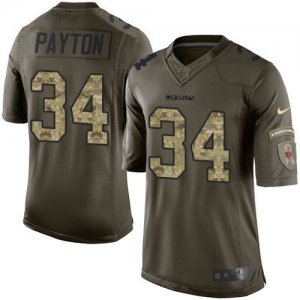 Nike Chicago Bears #34 Walter Payton Green Salute to Service Jerseys(Limited)