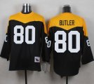 Mitchell And Ness 1967 Pittsburgh Steelers #80 Jack Butler Black Yelllow Throwback Men Stitched NFL Jersey