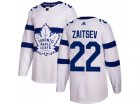 Men Adidas Toronto Maple Leafs #22 Nikita Zaitsev White Authentic 2018 Stadium Series Stitched NHL Jersey