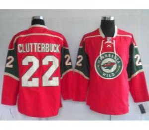 nhl minnesota wild #22 cltterbuck red