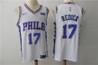 76ers #17 J.J. Redick White Nike Authentic Jersey