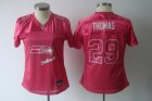 women nfl seattle seahawks #29 thomas pink[2011 fem fan]