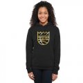 Womens Sacramento Kings Gold Collection Pullover Hoodie Black