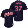Mens Majestic Cleveland Indians #37 Cody Allen Replica Navy Blue Alternate 1 Cool Base MLB Jersey