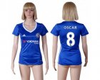 Womens Chelsea #8 Oscar Home Soccer Club Jersey
