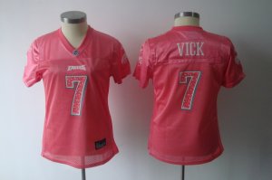 women nfl philadelphia eagles #7 vick pink(2010 new)