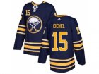 Men Adidas Buffalo Sabres #15 Jack Eichel Navy Blue Home Authentic Stitched NHL Jersey