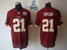 2013 Super Bowl XLVII NEW San Francisco 49ers #21 Sean Taylor Red With Hall of Fame 50th Patch(Elite)