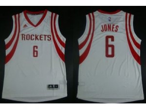 NBA Revolution 30 Houston Rockets #6 Terrence Jones white Road Stitched Jerseys
