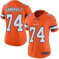 Women's Nike Denver Broncos #74 Ty Sambrailo Limited Orange Rush NFL Jersey