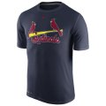 MLB Men's St. Louis Cardinals Authentic Collection Legend T-Shirt - Navy