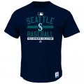MLB Men's Seattle Mariners Majestic Big & Tall Authentic Collection Property T-Shirt - Navy