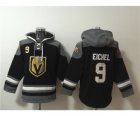 Men's Vegas Golden Knights #9 Jack Eichel Black Ageless Must-Have Lace-Up Pullover Hoodie